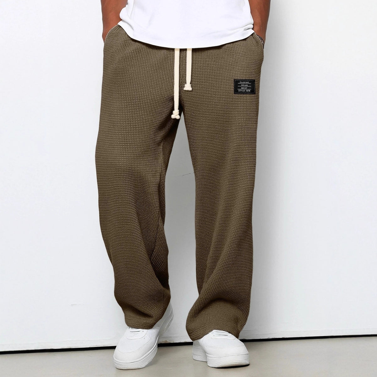 Men's Waffle Straight Pants
