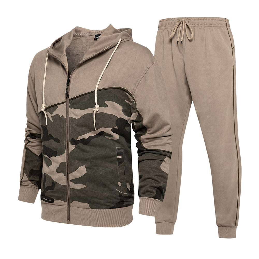 Camouflage Two-piece Youth Leisure Sports Suit