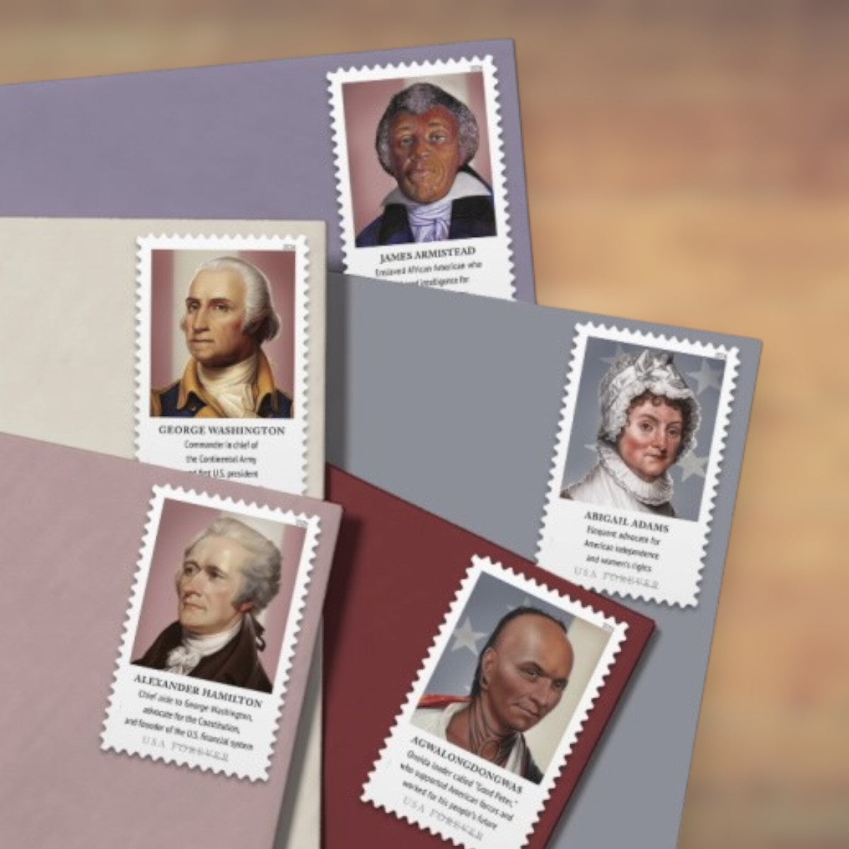 Figures of the American Revolution Forever Stamps, 2026 Sheet – Cards, Letters and Stamp Collecting